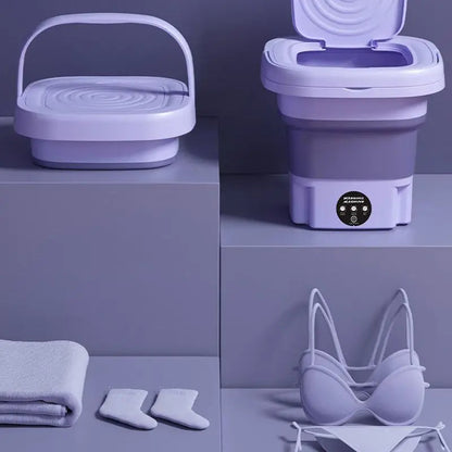 Royaleva Foldable Portable Washing Machine with Spin Dryer Mini Clothes Washer