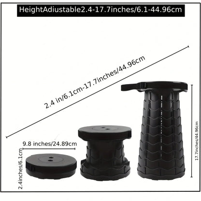 Royaleva Collapsible Folding Telescopic Stool Portable Seat