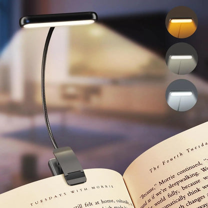 Luxora LED Book Light with Flexible Gooseneck and USB Rechargeable