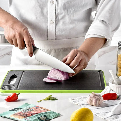 Royaleva 4-in-1 Cutting Board with Thawing Tray and Knife Sharpener