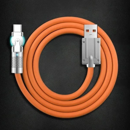 RoyaleGlow 180° Rotating Fast Charge Cable 1.2M Length