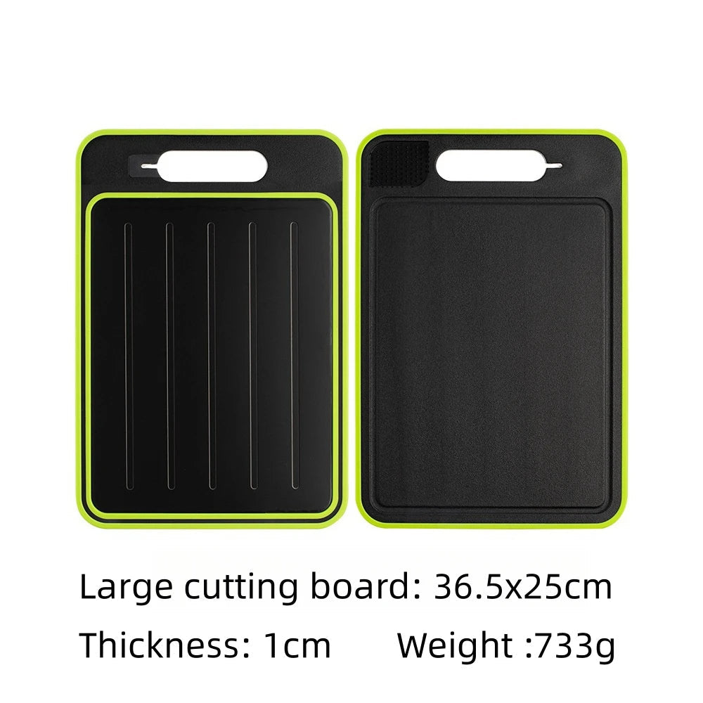 Royaleva 4-in-1 Cutting Board with Thawing Tray and Knife Sharpener
