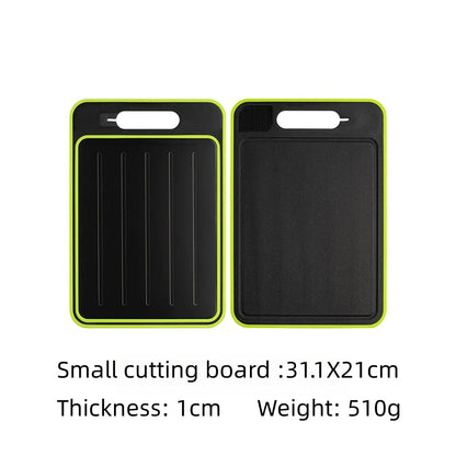 Royaleva 4-in-1 Cutting Board with Thawing Tray and Knife Sharpener