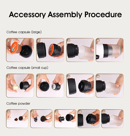 Royaleva Portable Coffee Maker Espresso Machine On-The-Go