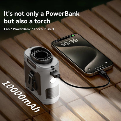 Royaleva 10000mAh Outdoor Portable Waist Fan for Cool Air