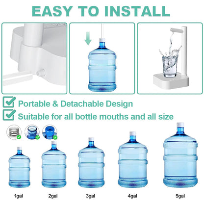 Royaleva Portable Desktop Electric Water Dispenser with USB Charging