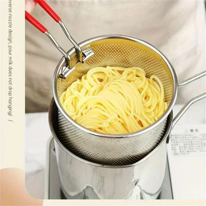 Royaleva 1200ML Deep Fryer Pot with Strainer for Home Use