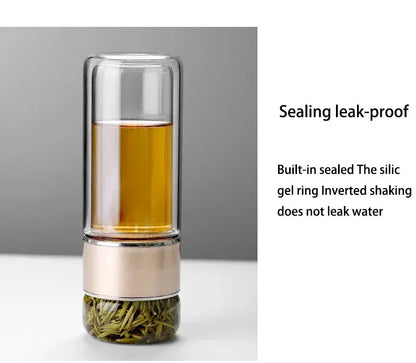 Royaleva 430ml Borosilicate Glass Double Layer Tea Infuser