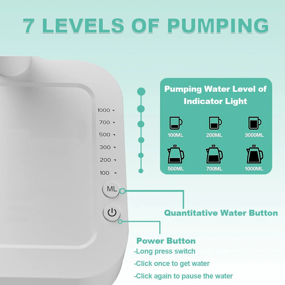Royaleva Portable Desktop Electric Water Dispenser with USB Charging