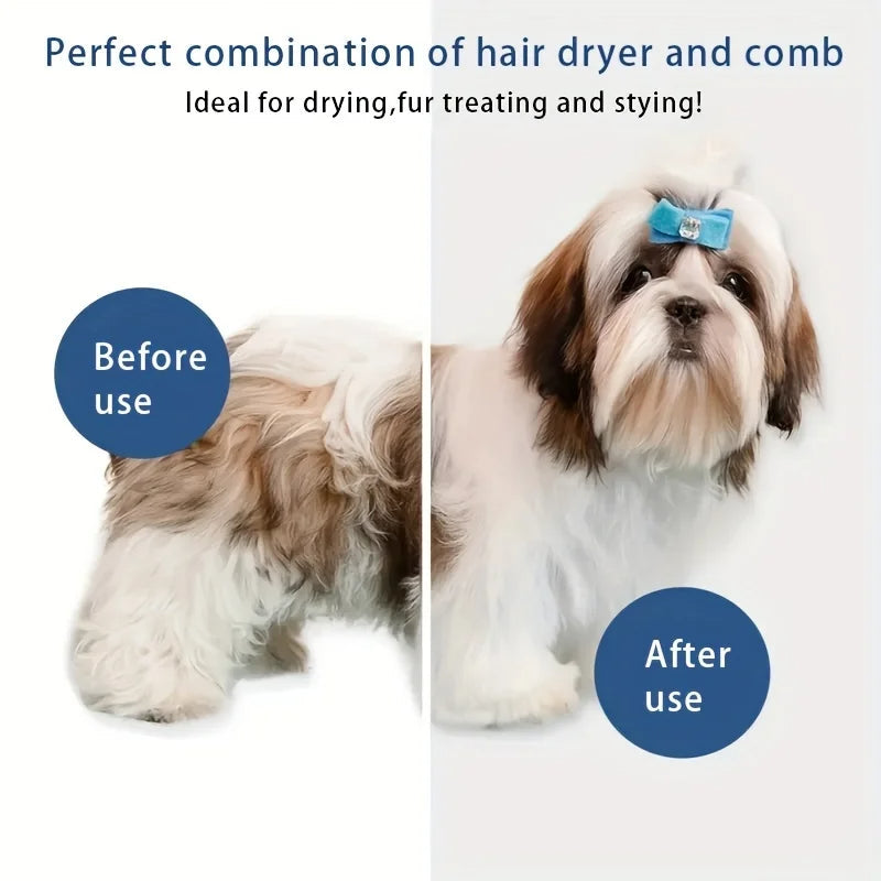 Royaleva 3-in-1 Dog Hair Dryer and Grooming Brush