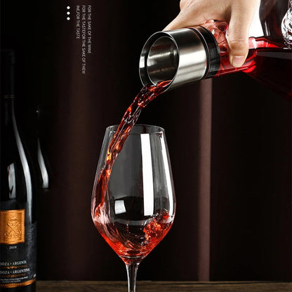 Luxora 1500ml Wine Decanter with Aerator for Flavor Enhancement