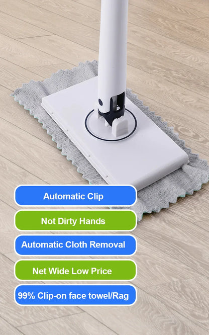 Royaleva Automatic Cloth Clip Mini Mop for Effortless Cleaning