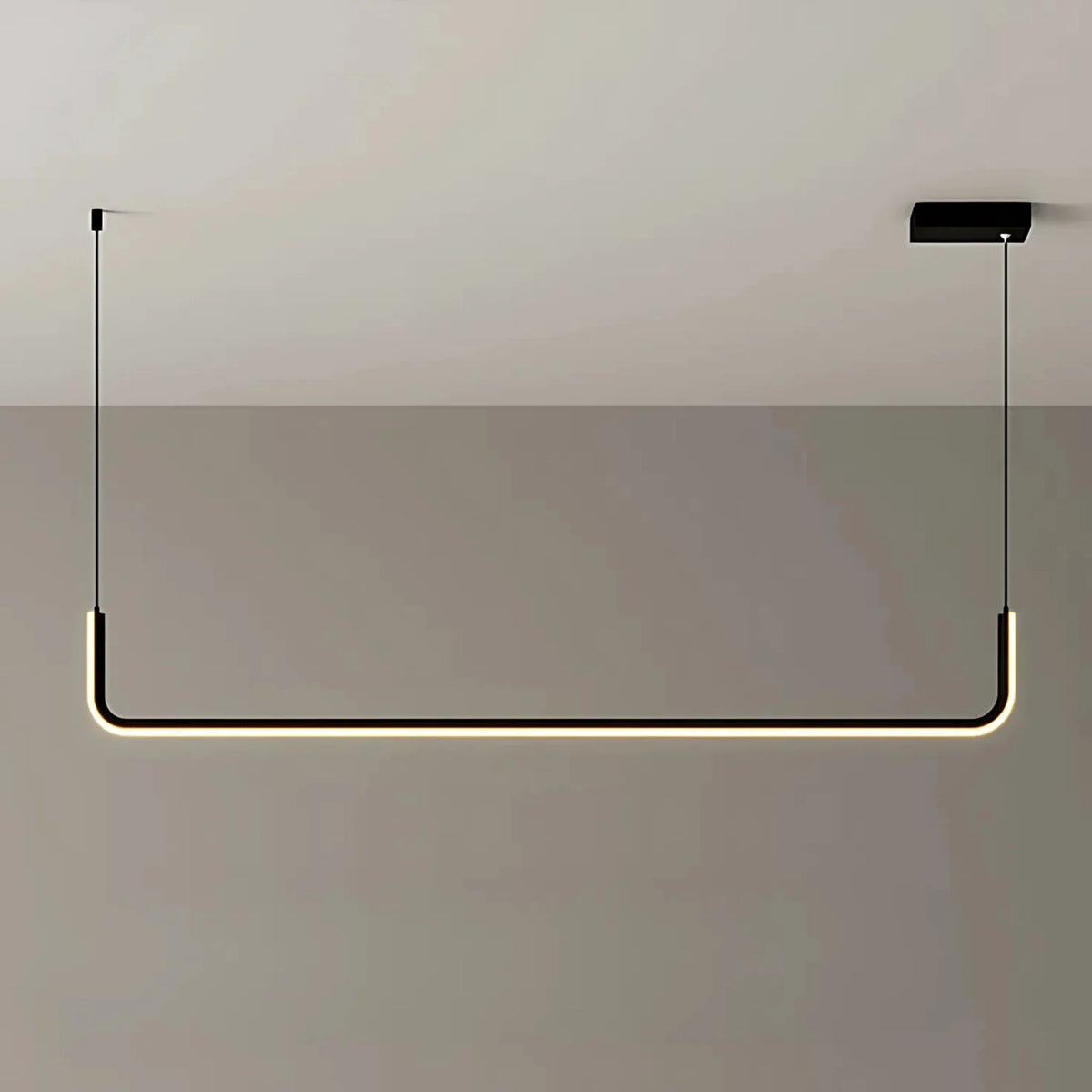 Royelux Modern Linear LED Pendant Light For Kitchen Island And Dining Room