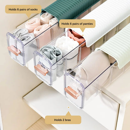 Luxora Wall-Mounted Underwear Storage with Clear Window