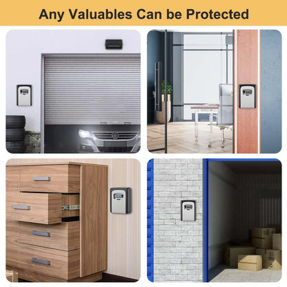 Luxora Lock Box For Keys - Secure 4-Digit Combination Safe
