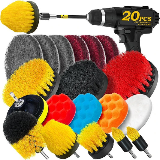 Royaleva Drill Brush Kit - 22 Piece Power Cleaning Set