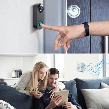 RoyaleGlow Wireless Wi-Fi Video Doorbell with 1080P HD