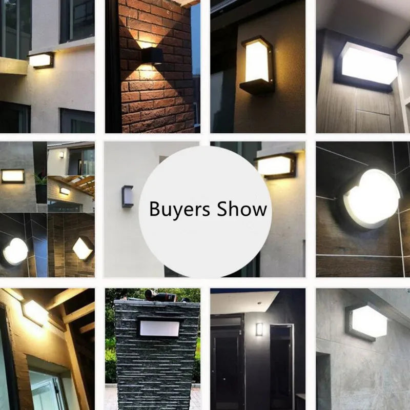 European Modern Wall Sconce - Waterproof LED Wall Lamp for Balcony, Patio & Garden - 15W (600) / Warm White