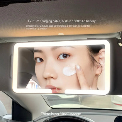 Luxora Led Car Sun Visor Vanity Mirror with Touch Control