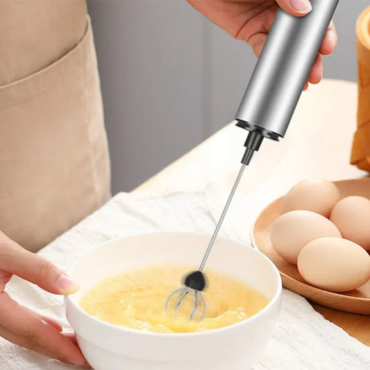 Royallure USB Rechargeable Milk Frother Handheld Coffee Foamer & Drink Mixer