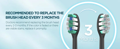 Luxora Rechargeable Ultrasonic Electric Toothbrush with 8 Heads