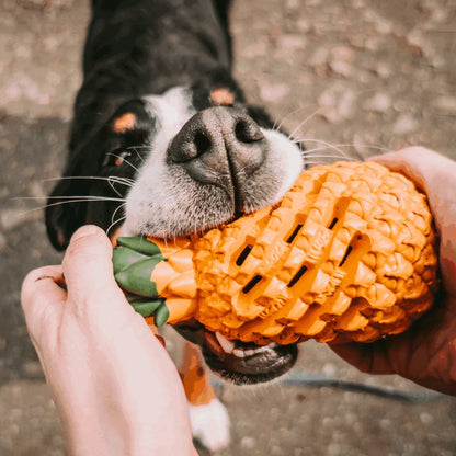 Pawellure Indestructible Pineapple Dog Chew Toy – Durable Treat Dispenser for Aggressive Chewers