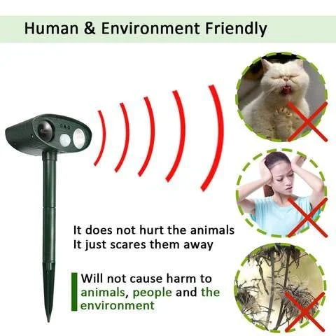 Luxora Ultrasonic Chipmunk Repeller - Solar Powered 48 Hours