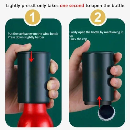 Royaleva Automatic Bottle Cap Opener with Magnetic Catch