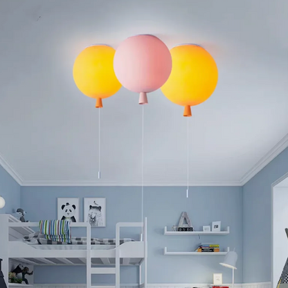 RoyaleGlow Kids Colorful Balloon Ceiling Light Modern Nursery Room Decor