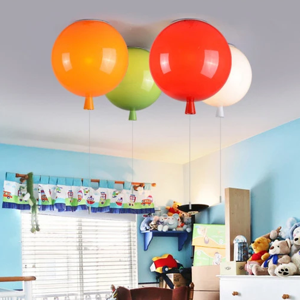 RoyaleGlow Kids Colorful Balloon Ceiling Light Modern Nursery Room Decor