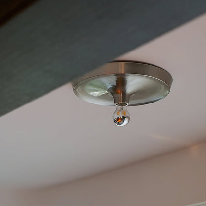 Royelux Modern Ripple Disc Flush Mount LED Ceiling Light, Industrial Aesthetic