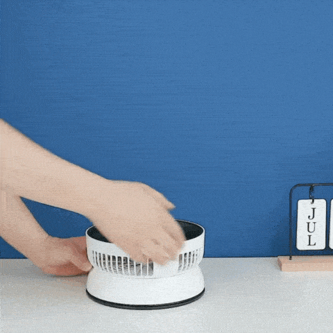 Royallure Portable Folding Fan 6000mAh Rechargeable Silent Floor & Outdoor Use