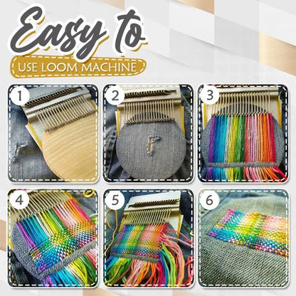 RoyaleGlow Darning Mini Loom Machine for Creative Sewing