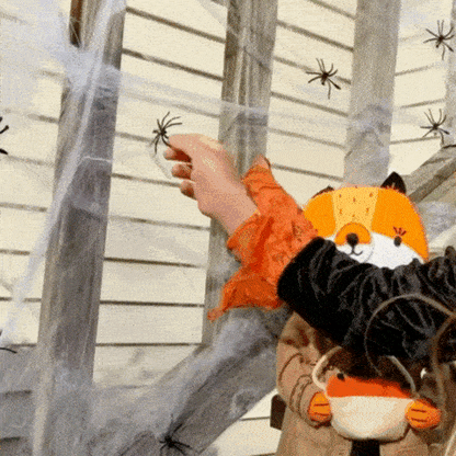 Rayvia Halloween Spider Web Decoration Outdoor Haunted House Bar Scene Party Props
