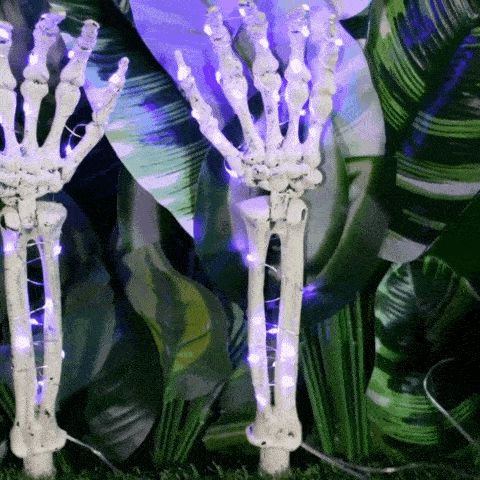 Royaleva Solar Halloween Skeleton Ghost Hand Lawn Garden Courtyard Autumn Harvest Decor