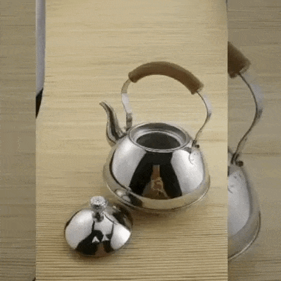 Royallure Stainless Steel Whistling Tea Kettle, Induction-Ready, Durable