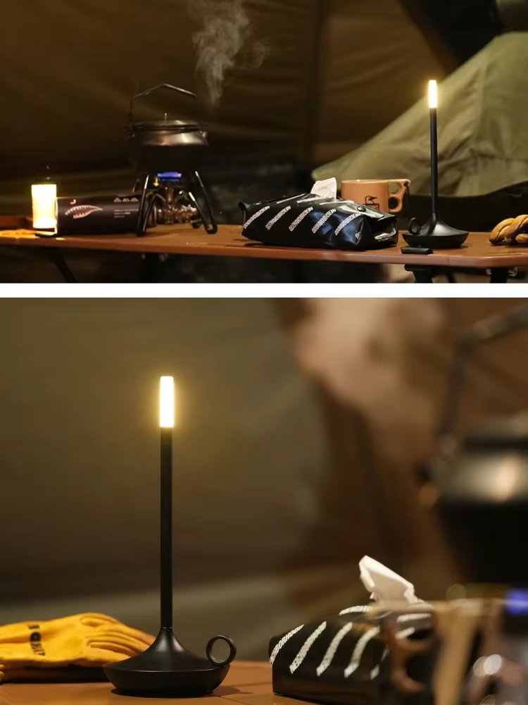 CandleGlow Dimmable Cordless Candle Table Lamp – Touch Control Ambient Lighting for Home & Dining