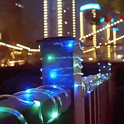 Royaleva LED Solar String Lights – Waterproof Garden Tube Fairy Rope for Outdoor Decor