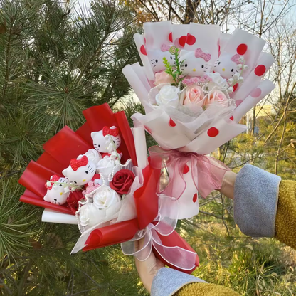 Royelux Hello Kitty Flower Bouquet – Creative Gift for Birthdays & Special Occasions