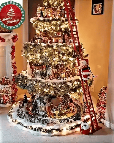 Luxora Climbing Santa Animated Christmas Decor Toy