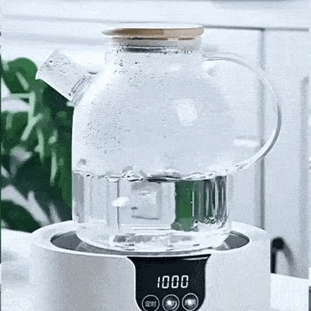 Royallure Transparent Borosilicate Glass Kettle Teapot – Heat-Resistant & Visually Elegant