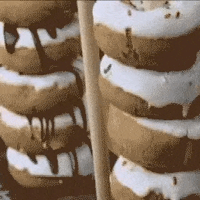 Royallure Wooden Donut Stand and Holder for Displaying Donuts, Muffins and Desserts