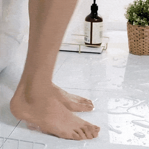 Royallure Cobblestone Memory Foam Bath Mat – Soft, Machine-Washable, Non-Slip Rug