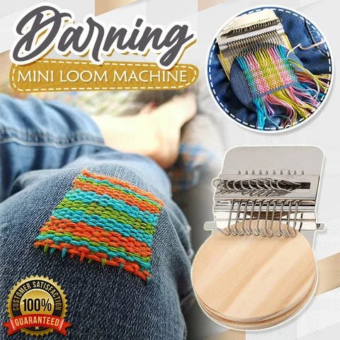 RoyaleGlow Darning Mini Loom Machine for Creative Sewing