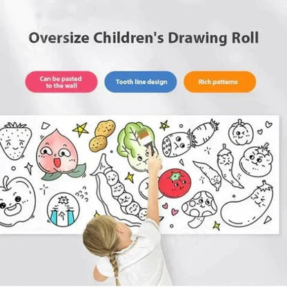 RoyaleGlow Children's Drawing Roll for Creative Kids Fun