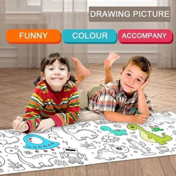 RoyaleGlow Children's Drawing Roll for Creative Kids Fun