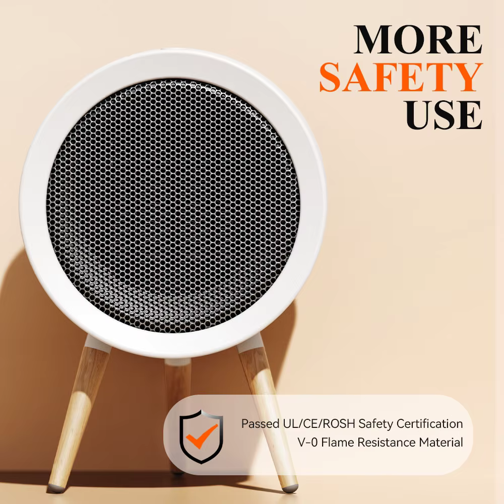 Royallure Mini Electric Heater - Ultra-Quiet & Energy-Efficient Portable Heating