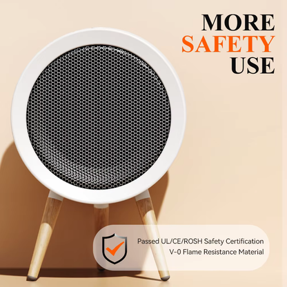 Royallure Mini Electric Heater - Ultra-Quiet & Energy-Efficient Portable Heating
