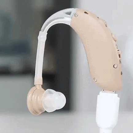 Rechargeable Universal Hearing Aids By Social.Shop With 3 Frequency Modes 4 Volume Levels Dual Noise Reduction Smart Chip Comfortable Fit 48-Hour Battery Life And Adjustable Earplugs For Seniors And Adults