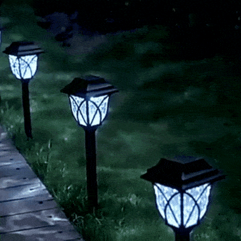 Royallure Solar Garden Lights – Waterproof LED, Auto On/Off, Dusk-to-Dawn Stakes